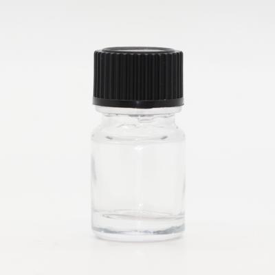 Flaconnage | Flacon verre blanc avec capsule 2,5ml lot de 5 flacons