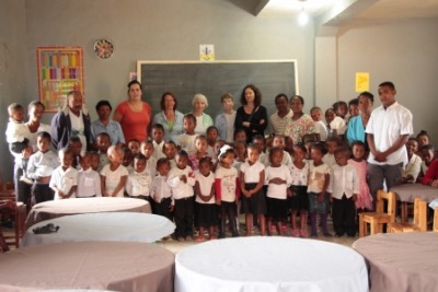 Les enfants de la crche Mimosa  la Ferme de Mahatsinjo lors de l'enqute Nature et Progrs 2016